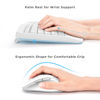 Picture of Wireless Keyboard and Mouse - Ergonomic Keyboard and Mouse Combo Full Size Keyboard Cordless with Palm Wrist Rest Ergonomic Mouse Wireless for Windows Computers Laptops - White