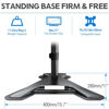 Picture of MOUNTUP Dual Monitor Stand - Freestanding & Height Adjustable Monitor Desk Mount, Steady VESA Mount Computer Monitor Stand for 2 Screens up to 27 inches, MU1002