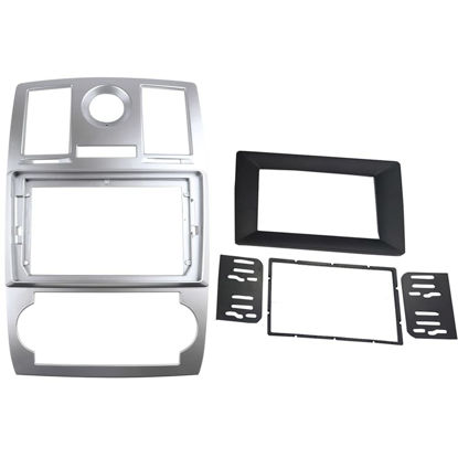 Picture of DKMUS Radio Stereo Bezel for Chrysler 300C 2005-2007 Dash Installation Mount Trim Kit Fits 9" and Double Din