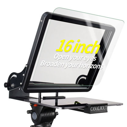 Picture of 16.4 inch Beam Splitting 70/30 Glass Fit 16 inch Teleprompter DIY Teleprompter Industry Standard Glass with 70/30 Visible Light Transmission Without ghosting (314X274mm)(16" teleprompter Glass)