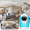 Picture of SV3C Indoor Security Camera 2K Pan/Tilt Wireless WiFi Pet Camera Temp & Humidity Cry Noise and Motion Detection, Two Way Audio 2.4G Baby Monitor IR Night Vision Compatible with Alexa