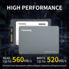 Picture of fanxiang S102 Pro 1TB 2.5" SSD Internal Solid State Drive, SATA III 6Gb/s, Up to 560MB/s, Aluminum Alloy Shell, SLC Cache, 3D NAND TLC, Compatible with Laptop and PC Desktops