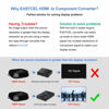 Picture of EASYCEL HDMI to Component Converter with Scaler Function, Aluminum 1080P HDMI to YPbPr, HDMI to RGB 5RCA Scaler Converter, HDMI Input to Component YPbPr Output Converter