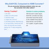 Picture of Component to HDMI Converter with Scaler Function, EASYCEL YPbPr to HDMI Converter, 5RCA RGB to HDMI Converter Adapter Includes HDMI and Component Cables(Aluminum)