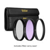 Picture of 55mm UltraPro Professional Filter Bundle for Lenses with a 55mm Filter Size - Includes 7 Filters (UV, CPL, FL-D, 1, 2, 4, 10 Macro Close-Up Filters), Lens Hoods, & More