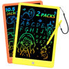 Picture of LCD Writing Tablet Doodle Board, Colorful Drawing Pad, Electronic Drawing Tablet, Drawing Pads,Travel Gifts for Kids Ages 3 4 5 6 7 8 Year Old Girls Boys (10.5 inch, Orange+Yellow)