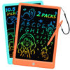 Picture of LCD Writing Tablet Doodle Board, Colorful Drawing Pad, Electronic Drawing Tablet, Drawing Pads,Travel Gifts for Kids Ages 3 4 5 6 7 8 Year Old Girls Boys (10.5 inch, Blue&Orange)