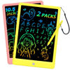 Picture of LCD Writing Tablet Doodle Board, Colorful Drawing Pad, Electronic Drawing Tablet, Drawing Pads,Travel Gifts for Kids Ages 3 4 5 6 7 8 Year Old Girls Boys (10.5 inch, Pink+Yellow)