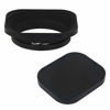 Picture of Haoge LH-E52T 52mm Square Metal Screw-in Lens Hood with Cap for 52mm Canon Nikon Sony Leica Voigtlander Nikkor Panasonic Pentax Contax Olympus Lens and Other Lens with 52mm Filter Thread