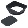 Picture of Haoge 67mm Square Metal Screw-in Mount Lens Hood Shade with Cap for 67mm Canon Nikon Sony Leica Leitz Carl Zeiss Voigtlander Nikkor Panasonic Fujifilm Olympus Lens and Other 67mm Filter Thread Lens