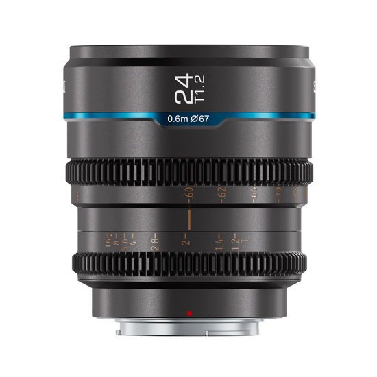 Picture of SIRUI Night Walker 24mm T1.2 Cine Lens, Large Aperture Manual Focus Lens (MS24X-G, X Mount, Metal Grey)