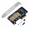 Picture of NGFF M.2 Mkey NVME SSD to PCI E 4X Adapter Extender Riser Card for Samsung , PLEXTOR M6E ,M8PR , Intel 600P , etc , Support PCI E Gen3 Standard and Gen1 ,Gen2 Compatible