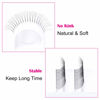 Picture of Pre Made Eye Lash Extension Fans 3D 0.07 Premade Fans Eyelash Extensions C Curl Premade Fans Volume Pre Fanned Lash Extension Supplies FADLASH (43-0.07C, 17mm)