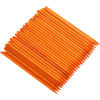 Picture of Borogo 100 Pcs Orange Wood Nail Sticks Double Sided Multi Functional Cuticle Pusher Manicure Pedicure Tool for Manicure Pedicure Orange