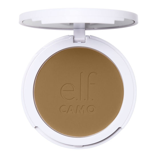 Picture of e.l.f. Camo Powder Foundation, Lightweight, Primer-Infused Buildable & Long-Lasting Medium-to-Full Coverage Foundation, Tan 425 N