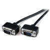 Picture of StarTech.com 6 ft. (1.8 m) VGA to VGA Cable - HD15 Male to HD15 Male - Coaxial High Resolution - Low Profile - VGA Monitor Cable (MXT101MMLP6),Black