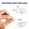 Picture of ShinyFX Webcam Cover Slide, 6 Pack Ultra-Thin Laptop Web Camera Cover for MacBook Laptop PC Computer iMac iPad iPhone Cell Phone, 0.032in Thick Web Blocker (White S-6 Pack)