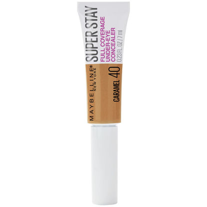 Picture of Maybelline New York Super Stay Super Stay Full Coverage, Brightening, Long Lasting, Under-eye Concealer Liquid Makeup For Up To 24H Wear, With Paddle Applicator, Caramel, 0.23 fl. oz, Caramel