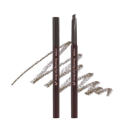 Picture of ETUDE Drawing Eye Brow #2 Gray Brown 21AD | Long-Lasting Eyebrow Pencil for Soft Textured Natural Daily Look Eyebrow Makeup | K-beauty