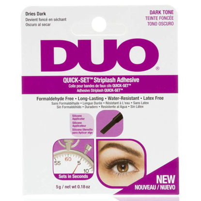 Picture of Duo Quick-Set Dark False Strip Lash Adhesive, Dries Dark 0.18 oz x 1 Pack