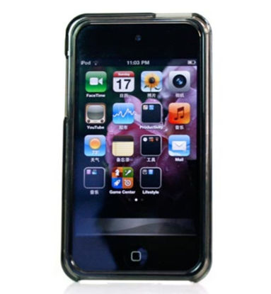 Picture of Kroo Crystal Case with Screen Protector for iPod touch 4G (Black)