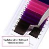 Picture of Colored Lash Extensions 0.07mm D 16mm Curl Volume Eyelash Extensions 4 Color Lashes Blue Pink Purple Brown Colorful Eyelashes Self Fanning Lashes Use By FADVAN (16mm)