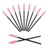 Picture of G2PLUS Disposable Eyelash Mascara Brushes Wands Applicator Makeup Kits, 100 Pack Eyelash Spoolies Eyelashes Brush for Eyelash Extensions and Eyebrow Brush (Pink)