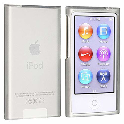 Picture of Insten Soft TPU Rubber Skin Case Cover Compatible with iPod Nano 7th Generation 7 Gen, Frost Clear White