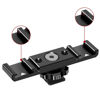 Picture of happypopo Extension Bracket has a 1/4 Screw Port and a Double-Head hot Shoe, which can Expand The Fill Light Microphone, Fill Light, Microphone and Other Accessories