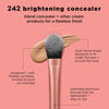 Picture of Real Techniques Brightening Concealer Makeup Brush, Kitten Paw Brush For Under Eyes, Face Brush For Eye Cream & Concealer, Covers Blemishes, Imperfections, & Dark Circles, RT 242 Brush, 1 Count