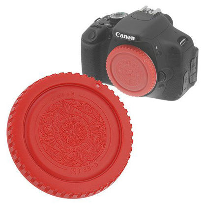Picture of Fotodiox Red Designer Body Cap Compatible with Canon EF and EF-S Mount Cameras