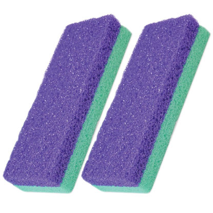 Picture of Karlash Professional Pedicure Foot Pumice Stone for Feet Skin Callus Remover and Scrubber for Dead Skins 2 Sided (Pack of 2)