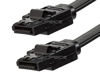 Picture of Monoprice Data Cable - 2 Feet - Black | SATA 6Gbps Cable with Locking Latch, Data Transfer speeds of up to 6 Gbps