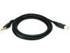 Picture of Monoprice 6-Feet USB 2.0 A Male to B Male 28/24AWG Cable (Gold Plated) (105438),Black