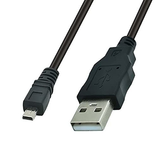 Picture of Replacement USB Camera Transfer Data Sync Cable Cord for Sony Cybershot Camera DSC-H300 DSC-W800 DSC-W370 DSC-H200, Panasonic Lumix Camera DMC-G7 DMC-S5 DMC-ZS25 DMC-TZ35