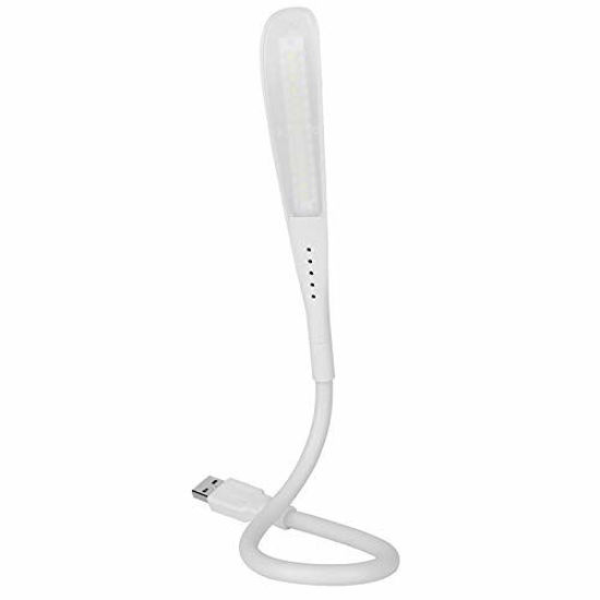 Picture of USB Reading Lamp,LED USB Light,Adjustable Flexible USB LED Lamp for Power Bank,Laptop,Notebook,USB Adapter,White-NaughtyKid