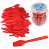 Picture of 100pcs Pana Brand Cosmetic Make Up Disposable Plastic 2.5" Spatulas Skin Care Facial Cream Mask Spatula (100 Pieces in a Container) (RED)