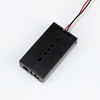 Picture of DaierTek 2Pcs AA Battery Holder 2 x 1.5V Plastic Battery Case Box 3V Black with Wire Leads