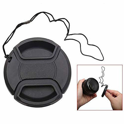 Picture of 49mm Lens Cap Center Snap on Lens Cap Suitable Suitable &for Nikon &for Canon &for Sony Any Lenses with Ø 49mm Camera