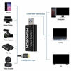 Picture of HOSONGIN HDMI Video Capture Card, Video Capture Device HDMI to USB 2.0 Full HD 1080P 30fps Record via DSLR Camcorder for Gaming Live Streaming Teaching Video Conference Compatible with VLC OBS Amcap