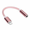 Picture of 3.5mm Headphone Jack Adapter,Connector Aux Audio Headphone Dongle Stereo Cable for iPhone 11/11 Pro/11 Pro Max/Xs/Xs Max/XR/iPhone 8/8 Plus/X (10) / 7/7 Plus,Compatible with iOS Systems Pink