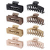 Picture of Claw Clips for Thick Thin Curly Hair, 8 Pack Big Hair Claw Large Hair Clips Non-Slip Accessories for Women Girls