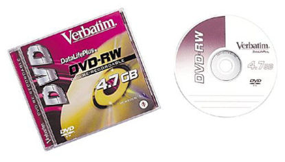 Picture of 1-Pack DVD-RW 4.7GB Branded with Jewel Case