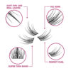 Picture of DIY Eyelash Extension, 3D Effect Individual Melt Flare Lash Cluster Natural Lashes Set, Home Eyelash Extension Lashes Pack (16MM-Spikes)