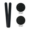 Picture of 20 Pack 100/180 Grit Nail Files, Black Professional Reusable Emery Boards Manicure Tool for Acrylic Nails, Nail Buffering Files