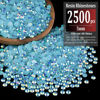 Picture of 2500pcs 5mm Resin Rhinestones Bulk, Lake Blue AB Flatback Round Jelly Rhinestones Bedazzling Non Hotfix Crystal Gems Large Quantity Wholesale for DIY Crafts Clothes Tumblers Face Makeup Manicure