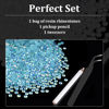 Picture of 2500pcs 5mm Resin Rhinestones Bulk, Lake Blue AB Flatback Round Jelly Rhinestones Bedazzling Non Hotfix Crystal Gems Large Quantity Wholesale for DIY Crafts Clothes Tumblers Face Makeup Manicure