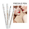 Picture of AKARY Freckle Pen Professional Lifelike Face Concealer Point Out Natural Waterproof Longlasting Soft Artificial Fine Makeup Freckle Pen Life Face Decoration (#01 Light Brown)