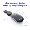 Picture of Verbatim Wired Optical Computer Mini USB-A Mouse - Plug & Play Corded Travel Mouse - Black 98113