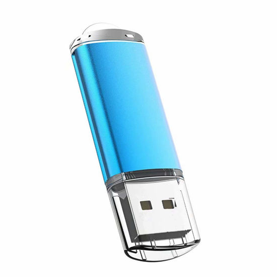 Picture of USB Flash Drive 32GB, Maspen USB Thumb Drive 2.0 High Speed USB Memory Stick Jump Drive Zip Drives Pen Drive,Blue,32 GB